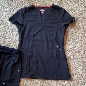 Dickies Extreme Stretch Black Scrubs